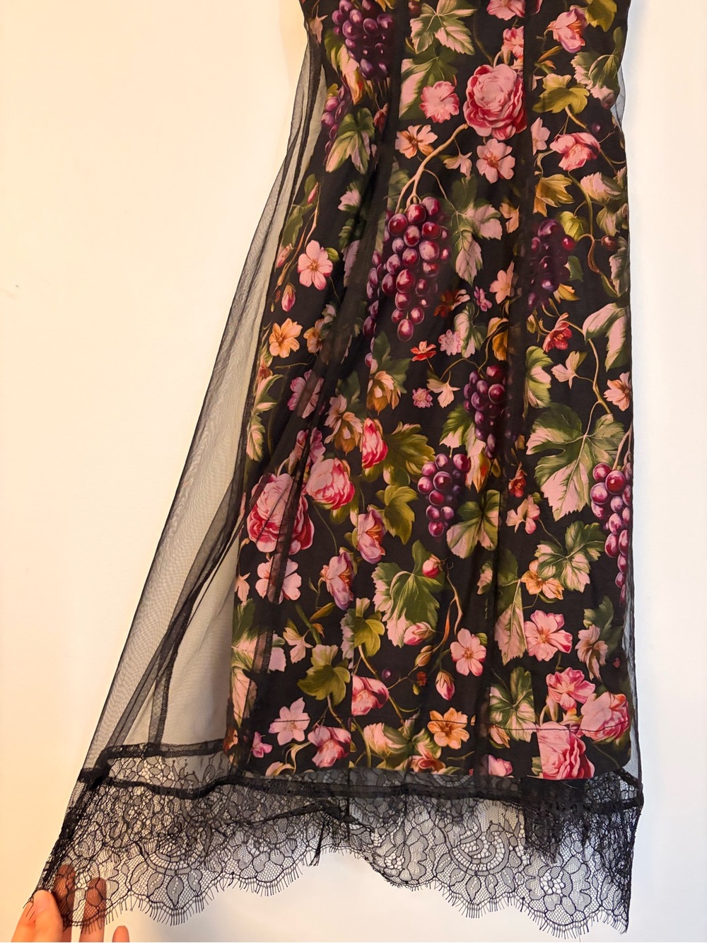 Anthropologie Maeve Floral Fruit Mesh Slip Dress - XXS - Picture 11 of 16